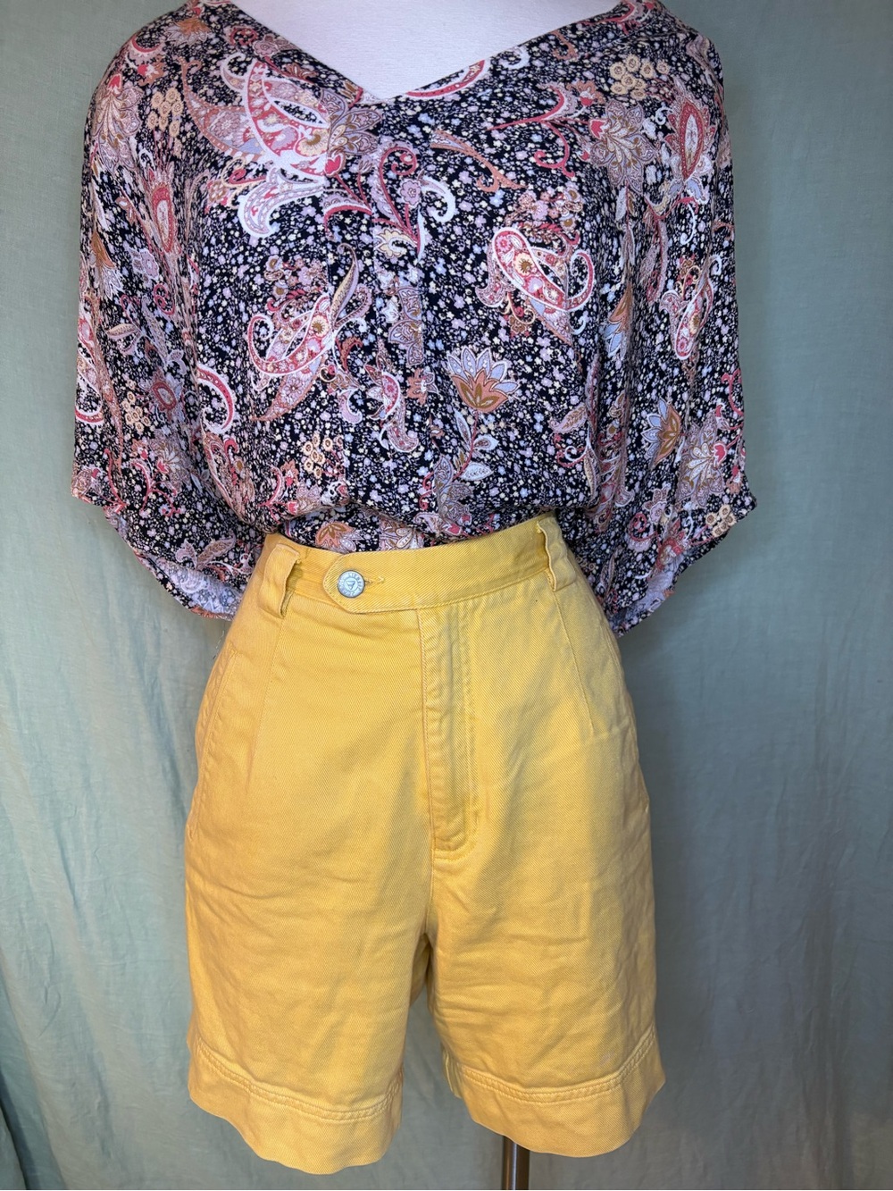 Buckle/Daytrip Paisley Floral Multicolor Tunic Top Sz M